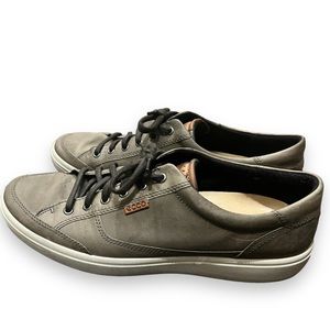 Ecco Soft 7 Sneaker Shoes Men’s Size 13 Gray Soft Leather Suede